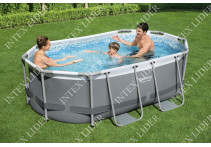 Овальный каркасный бассейн Bestway, 305х200х84см + фильтр-насос (5614A)