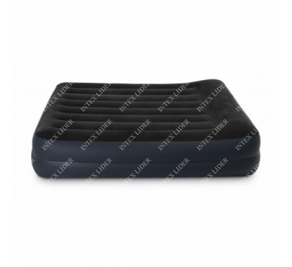 Intex 64124 Надувная кровать двухспальная, 152х203х42см, с насосом 220В